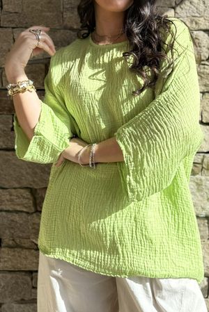 Cova Santa Relaxed Top Twist of Lime /6=